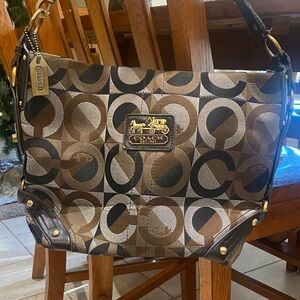 Coach Multicolor Signature Shoulder Bag